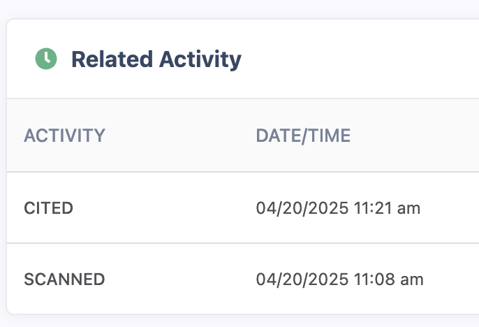 Citation Management Interface